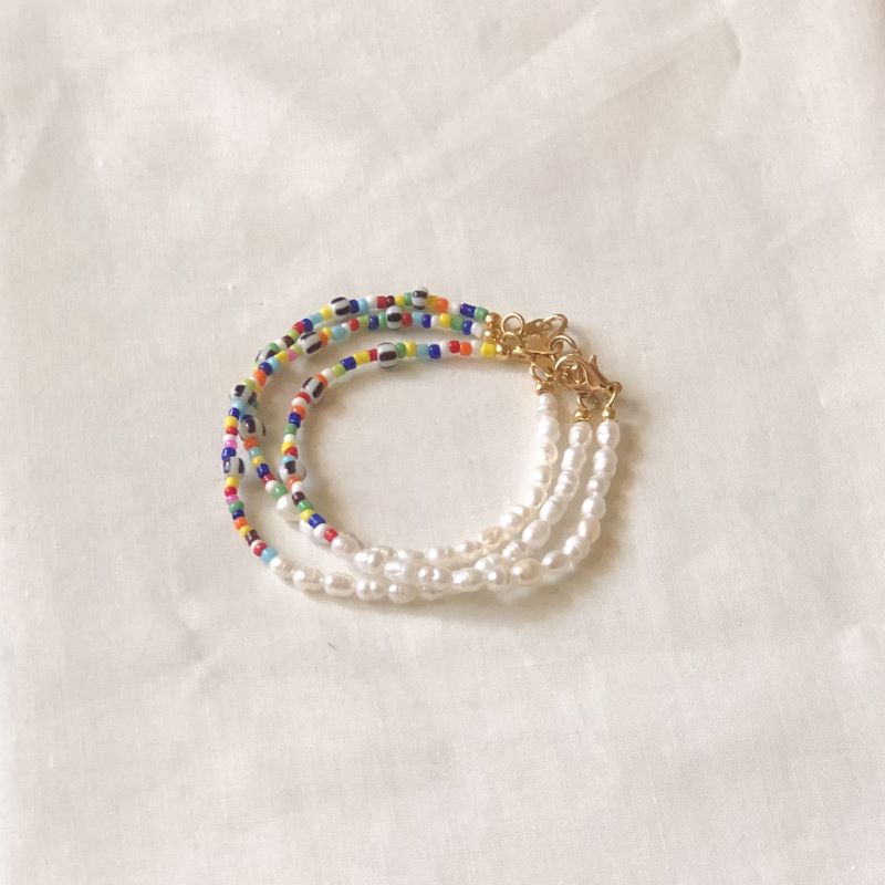 Colorful Pearl Beaded Bracelet