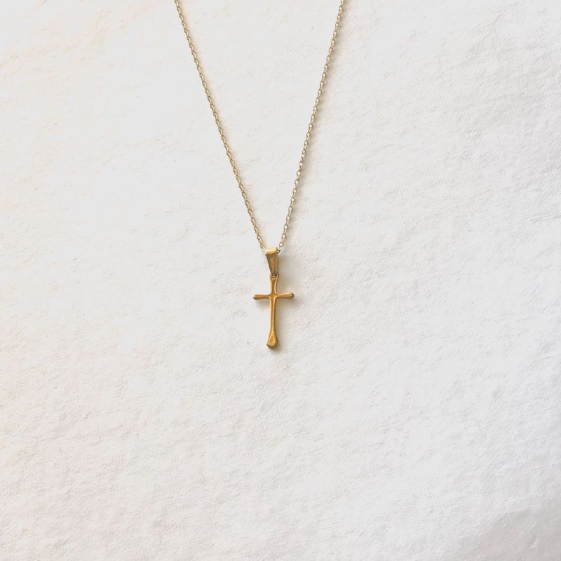 Gold Cross Chain Necklace